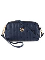 Trendy Metallic Embroidered Crossbody Messenger Bag - thumbnail