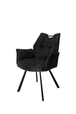 Armstoel Mabel antraciet