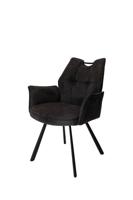 Armstoel Mabel antraciet