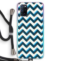Onderbroken lijn: Oppo A72 Transparant Hoesje met koord