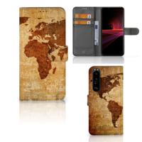 Sony Xperia 1 III | Flip Cover | Wereldkaart