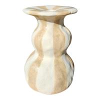 Kandelaar Larisa crème/wit 10,4xH16cm