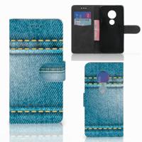 Motorola Moto G7 Play | Wallet Case | met Pasjes | Jeans