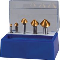 Promat Set verzinkboren | DIN 335 C 90 graden | 6,3-25 mm | HSS TiN | 5-delig kunststofbox - 4000865213 4000865213