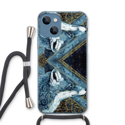 Golden Fox: iPhone 13 Transparant Hoesje met koord