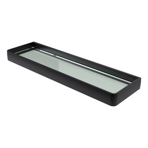 Planchet Haceka Aline | Wandmontage | 46 cm | Aluminium | Rechthoek | Zwart mat
