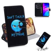 Woede patroon gekleurde tekening horizontale Flip lederen case voor Xiaomi Redmi 7 met houder & card slots & portemonnee