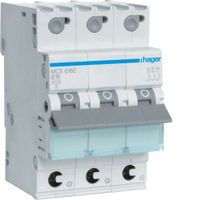 Hager automaat MCN616 E krachtgroep C-16A 3P+N