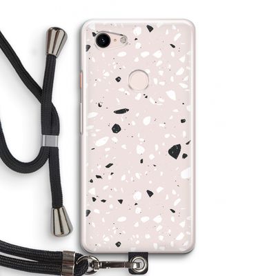Terrazzo N°20: Pixel 3 Transparant Hoesje met koord