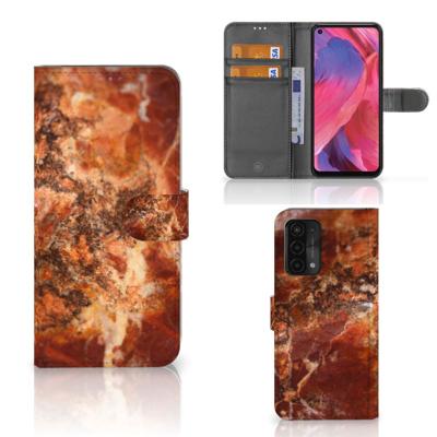 OPPO A54 5G | A74 5G | A93 5G | Bookcase | Marmer Bruin