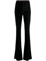 Bally pantalon en velours à taille haute - Noir