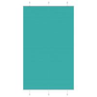 VidaXL Plissé rolgordijn 115x200cm stofbreedte 114,4cm petrol groen