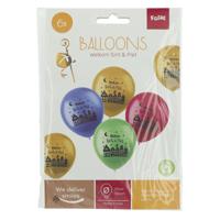 Folat BV Ballonnen welkom sint & piet, 6st.