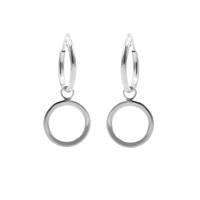 Karma Oorringen Hoops Open Circle Zilver