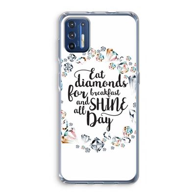 Diamonds: Motorola Moto G9 Plus Transparant Hoesje