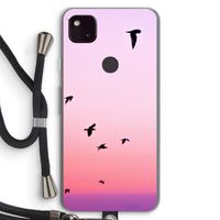 Fly away: Pixel 4a 5G Transparant Hoesje met koord