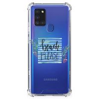 Samsung Galaxy A21s Stevig Bumper Hoesje Boho Beach - thumbnail