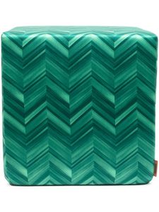 Missoni Home pouffe à motif zig-zag - Vert