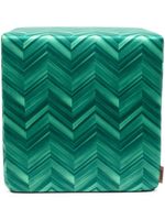 Missoni Home pouffe à motif zig-zag - Vert - thumbnail