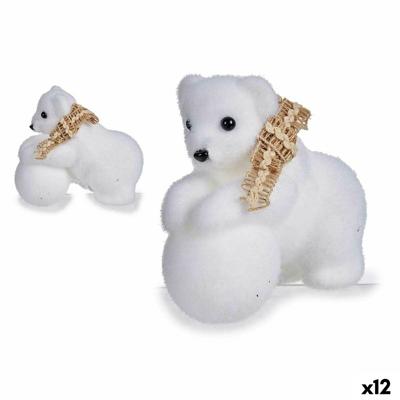 Kerstversiering Krist+ K19121228 Wit 8 x 11 x 14 cm (12 Stuks)