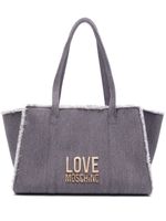 Love Moschino sac porté épaule en jean à logo - Bleu