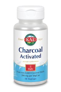 KAL Charcoal activated - actieve kool 280mg (50 vega caps)