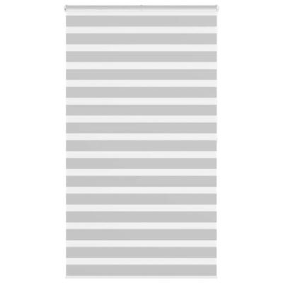 VidaXL Zebra rolgordijn 125x200 cm stofbreedte 120,9 cm lichtgrijs