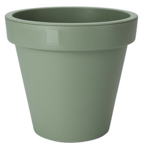 Plantenpot/bloempot - Tuin buiten - kunststof - groen - D35 cm