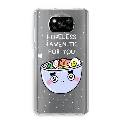 I'm A Hopeless Ramen-Tic For You: Xiaomi Poco X3 NFC Transparant Hoesje