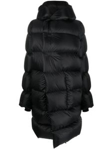 Rick Owens quilted hooded jacket - Noir