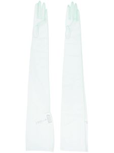 Maison Margiela gants longs en tulle - Vert