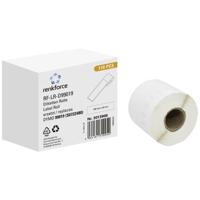 Renkforce Rol met etiketten Compatibel vervangt DYMO DYMO 99019 190 x 54 mm Papier Wit 110 stuk(s) Permanent hechtend Universele etiketten RF-6027812 - thumbnail