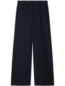 Off-White pantalon en laine à coupe ample - Bleu