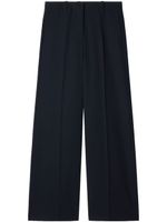 Off-White pantalon en laine à coupe ample - Bleu