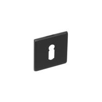 Intersteel Rozet sleutelgat vierkant rvs geborsteld mat zwart - thumbnail