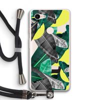 Fantasie jungle: Pixel 3 XL Transparant Hoesje met koord