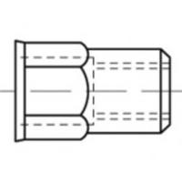 TOOLCRAFT TO-5380602 Popmoer M6 RVS 500 stuk(s)