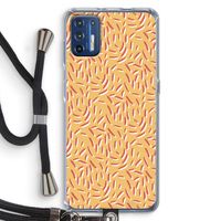 Camouflage: Motorola Moto G9 Plus Transparant Hoesje met koord