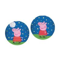 Lampion Peppa Pig - 2x - 25 cm - papier - rond - thema lantaarn - versiering