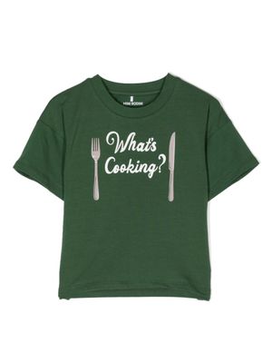 Mini Rodini t-shirt à imprimé What's Cooking - Vert