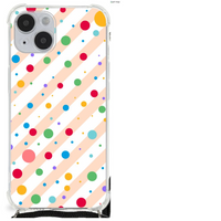 iPhone 14 Plus Doorzichtige Silicone Hoesje Dots - thumbnail