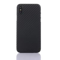 Carbon Fiber Ultrathin PP beschermhoes voor iPhone XR (zwart)