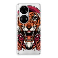 Tiger and Rattlesnakes: Huawei P50 Pro Transparant Hoesje Tiger and Rattlesnakes: Huawei P50 Pro Transparant Hoesje