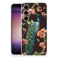 Samsung Galaxy S24 | TPU Hoesje | Pauw met Bloemen