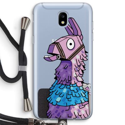 Lama: Samsung Galaxy J5 (2017) Transparant Hoesje met koord