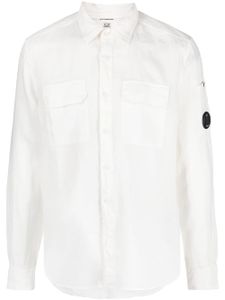 C.P. Company chemise à patch logo - Blanc