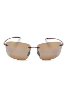 Maui Jim lunettes de soleil Breakwall à monture pilote - Marron