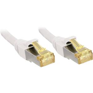 LINDY 47329 RJ45 Netwerkkabel, patchkabel CAT 6a (losse kabel CAT 7) S/FTP 15.00 m Wit Snagless 1 stuk(s)