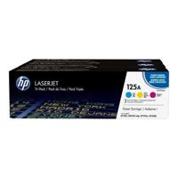 HP 125A pakket van 3 echte cyaan / magenta / gele toners (CF373AM) voor HP Color LaserJet CM1312 / CP1215 / CP1217 / CP1515 / CP1518