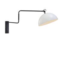 Masterlight Retro witte wandleeslamp Industria 125cm zwart met wit 474243